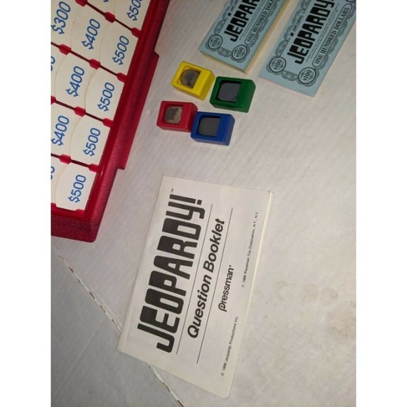 vintage 1986 Jeopardy Board Game Pressman 2nd Edition Alex Trebek Complete - Picture 10 of 12